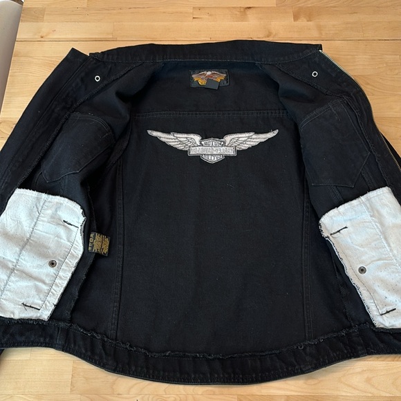 Harley Davidson women’s denim jacket, black size small - Picture 6 of 6
